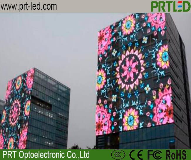 P25 High Transmission Full Color Transparent LED Billboard for Building Glass Wall