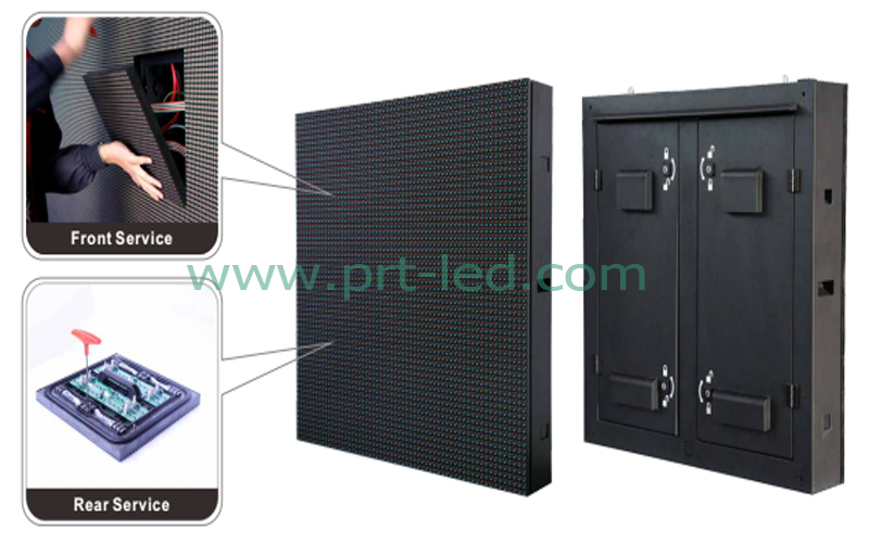P10mm LED Outdoor Panels with High Brightness DIP346 Front Access Modules