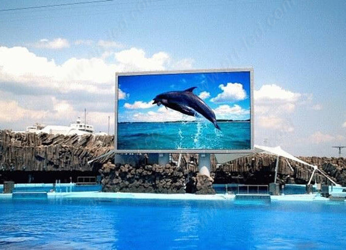 High Resolution P10 Full Color Outdoor LED Display with Aluminum Panel