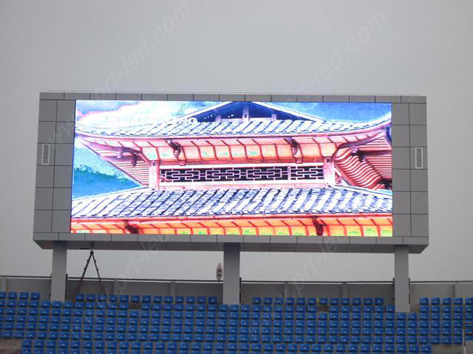 Sport Perimeter P16 Advertising LED Display with True Color RGB