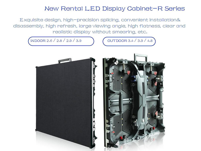 Indoor LED Video Wall with Front/Rear Accessed Panel 500 X500mm (P2.6, P2.8, P2.9 P3.91, P4.81)