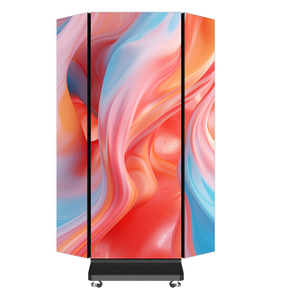 Indoor Full Color 1280 X 1920 Mm Tri-fold LED Poster Display with Seamless Splicing